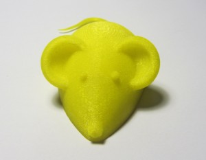 3d printed mouse (remixed from https://www.thingiverse.com/thing:61909)